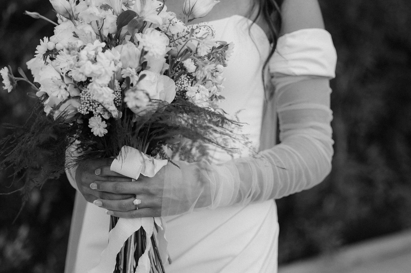 Mountain landscape bridal portrait, Salt Lake City